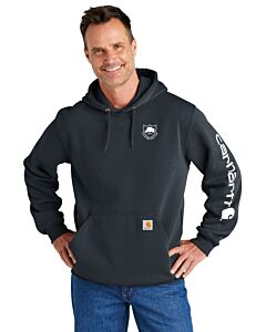 Carhartt® Midweight Hooded Logo Sweatshirt - Left Chest Embroidery - Two Rivers Shield Logo