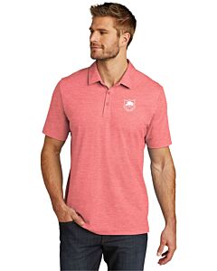 TravisMathew Oceanside Heather Polo - Left Chest Embroidery - Two Rivers Shield Logo